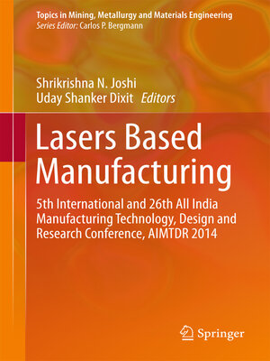 cover image of Lasers Based Manufacturing